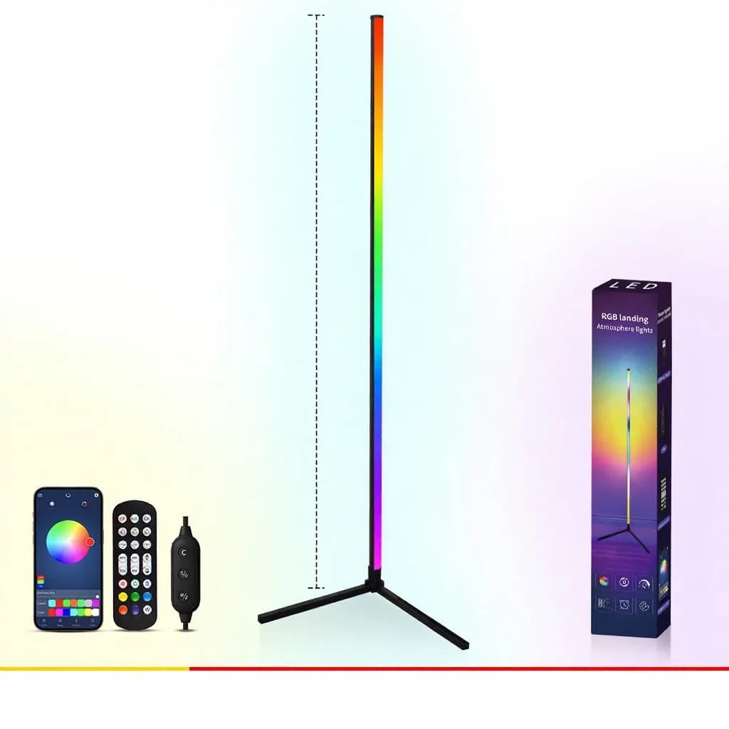 Lampada da Terra RGB con Sync Musicale, Telecomando e Controllo App