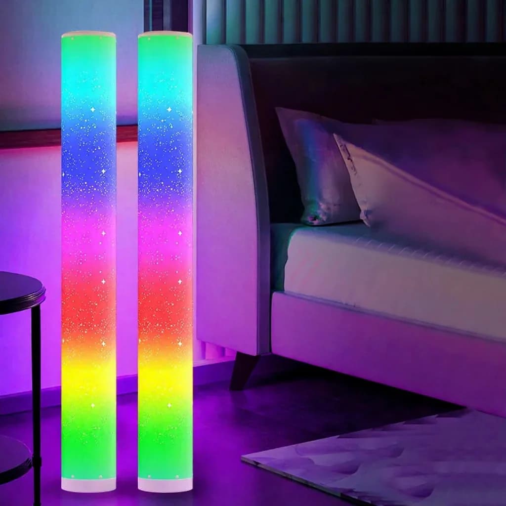 Lampada da terra LED RGB con effetto stellato e telecomando