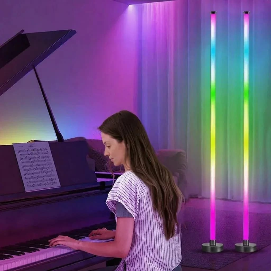 Lampada da Terra RGB con Sync Musicale, Luce a 360°, Controllo App per Gaming