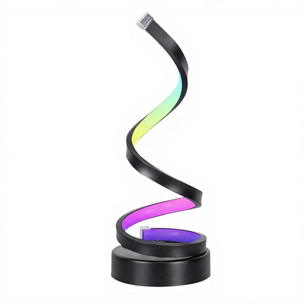 Lampada d'atmosfera RGB a spirale con luce reattiva al suono e controllo app