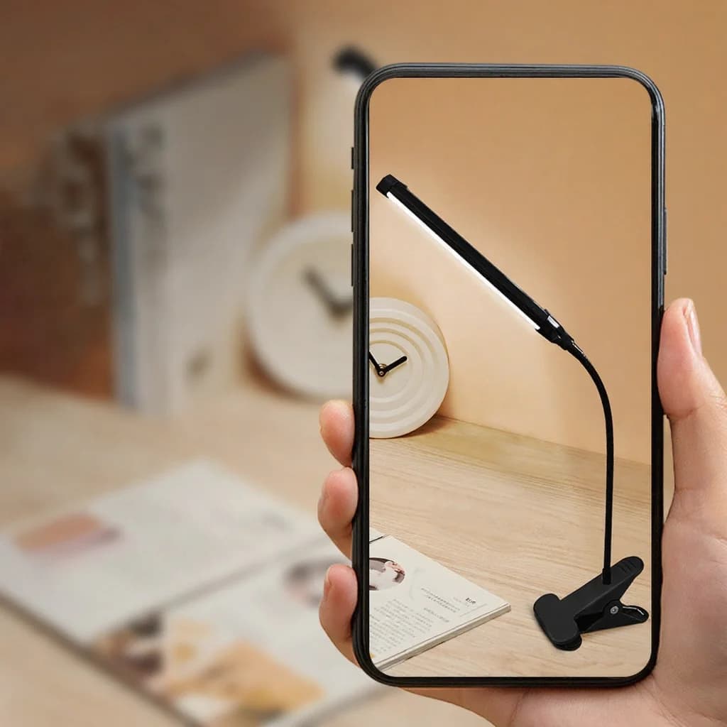Lampada da scrivania LED USB a clip per lettura e studio