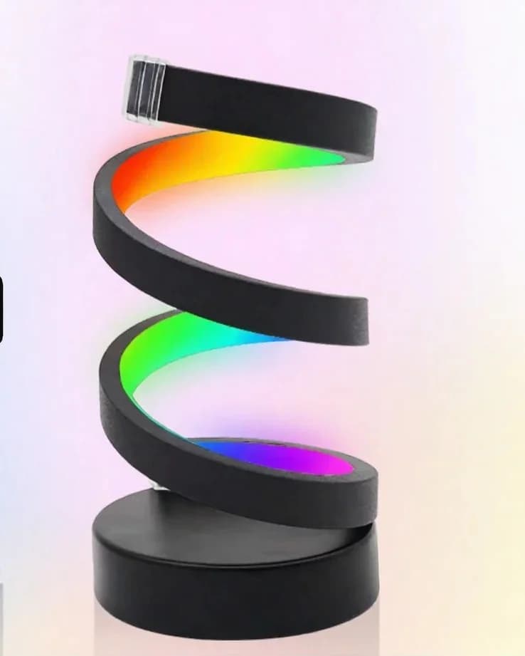 Lampada d'atmosfera RGB a spirale con luce reattiva al suono e controllo app