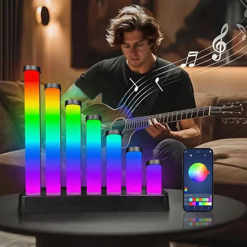 Lampada da scrivania LED RGB reattiva al suono con controllo app