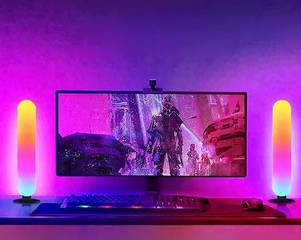 Luce ambientale RGB LED con sincronizzazione musicale Bluetooth e controllo app