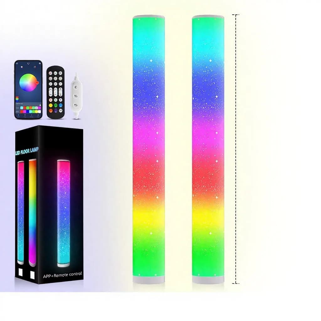 Lampada da terra LED RGB con effetto stellato e telecomando