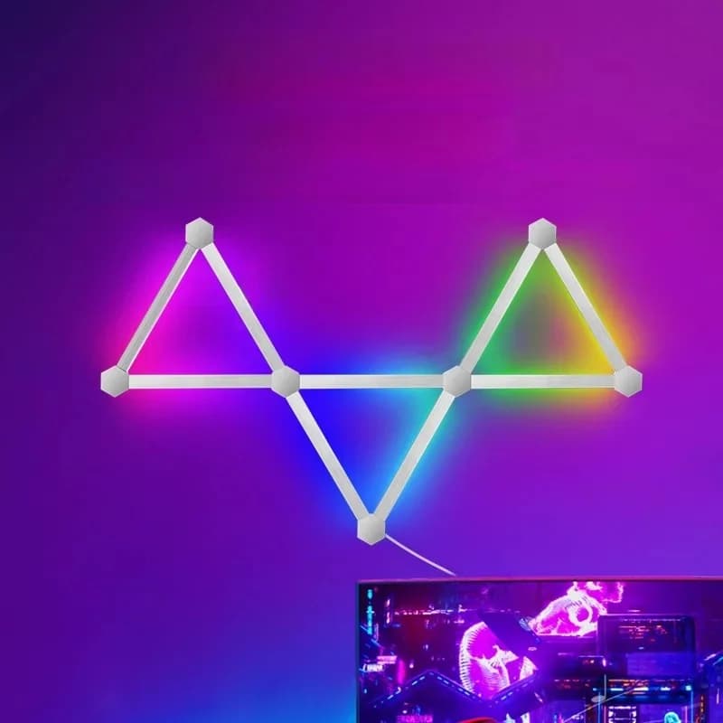 Luci da parete LED RGB intelligenti componibili con controllo app e sincronizzazione musicale