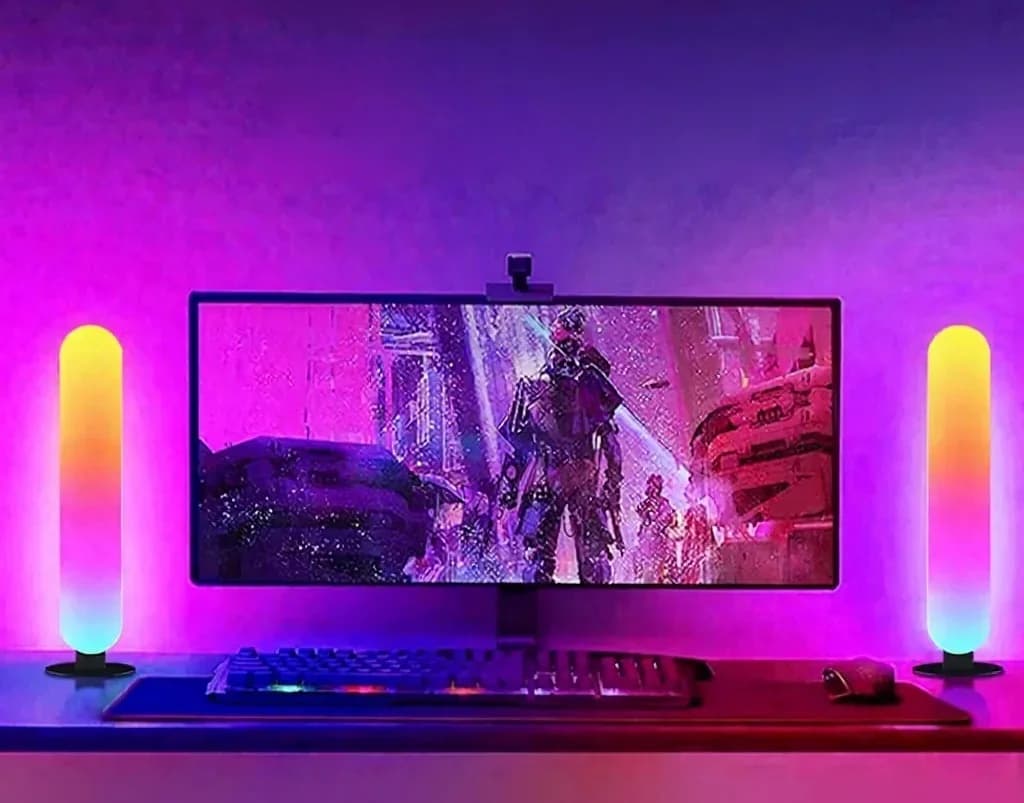 Luce ambientale RGB LED con sincronizzazione musicale Bluetooth e controllo app