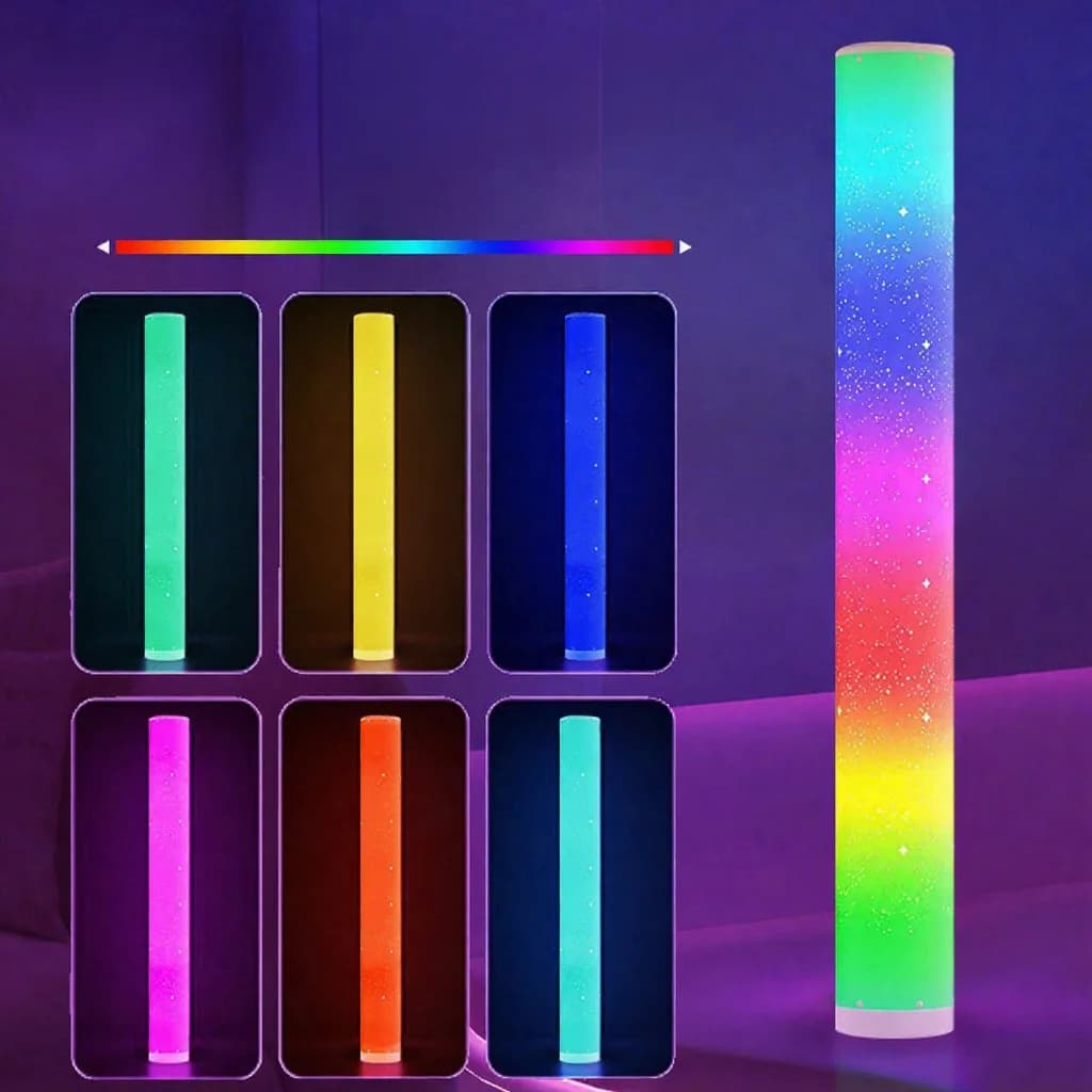 Lampada da terra LED RGB con effetto stellato e telecomando