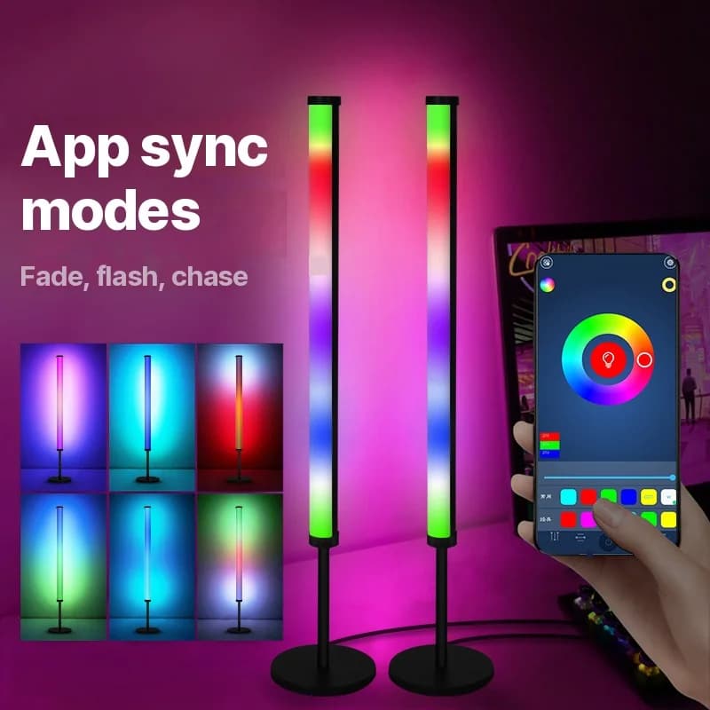 Lampada d'atmosfera RGB LED da scrivania con sincronizzazione musicale e controllo app