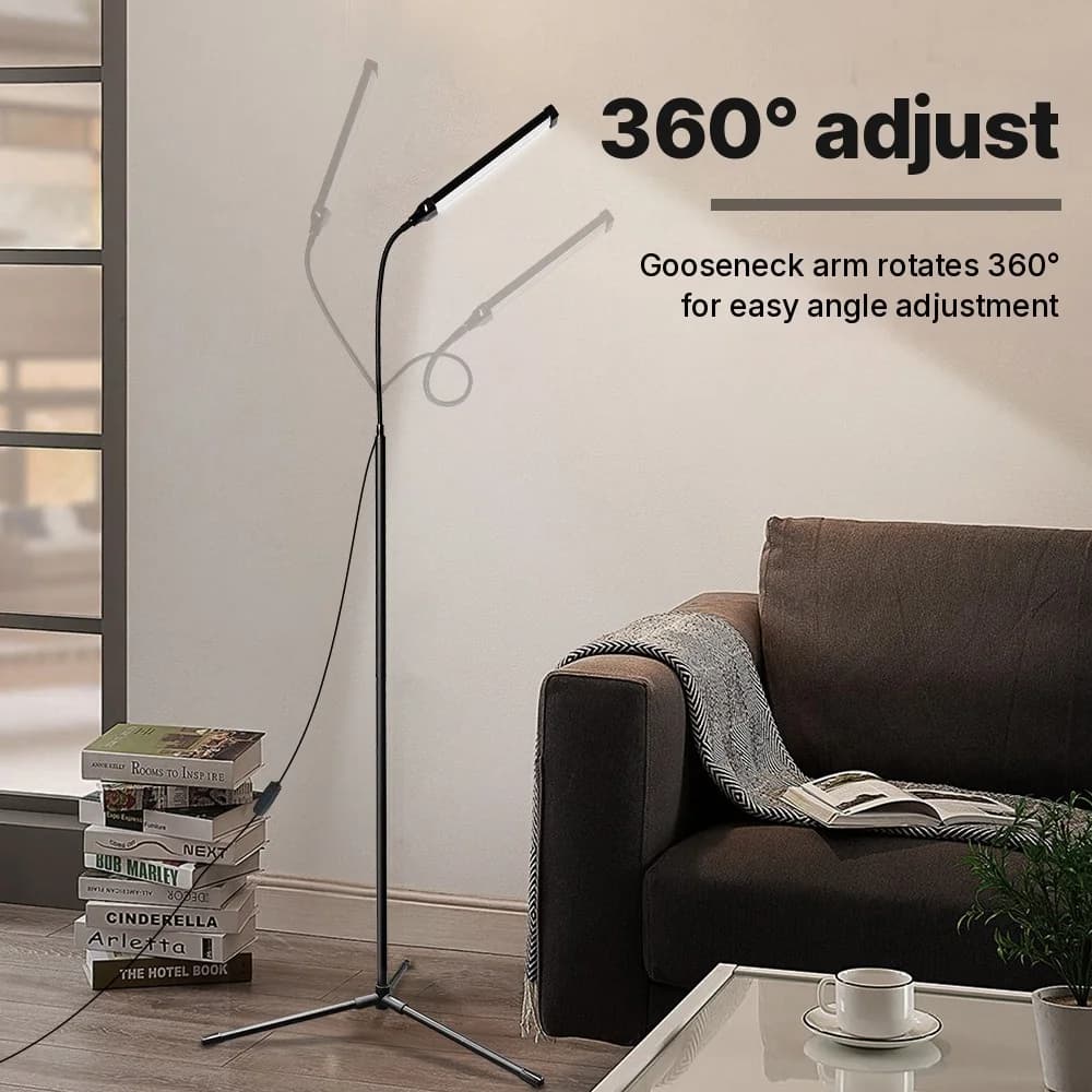 Lampada da Terra Alimentata USB con Treppiede e Tre Modalità Colore