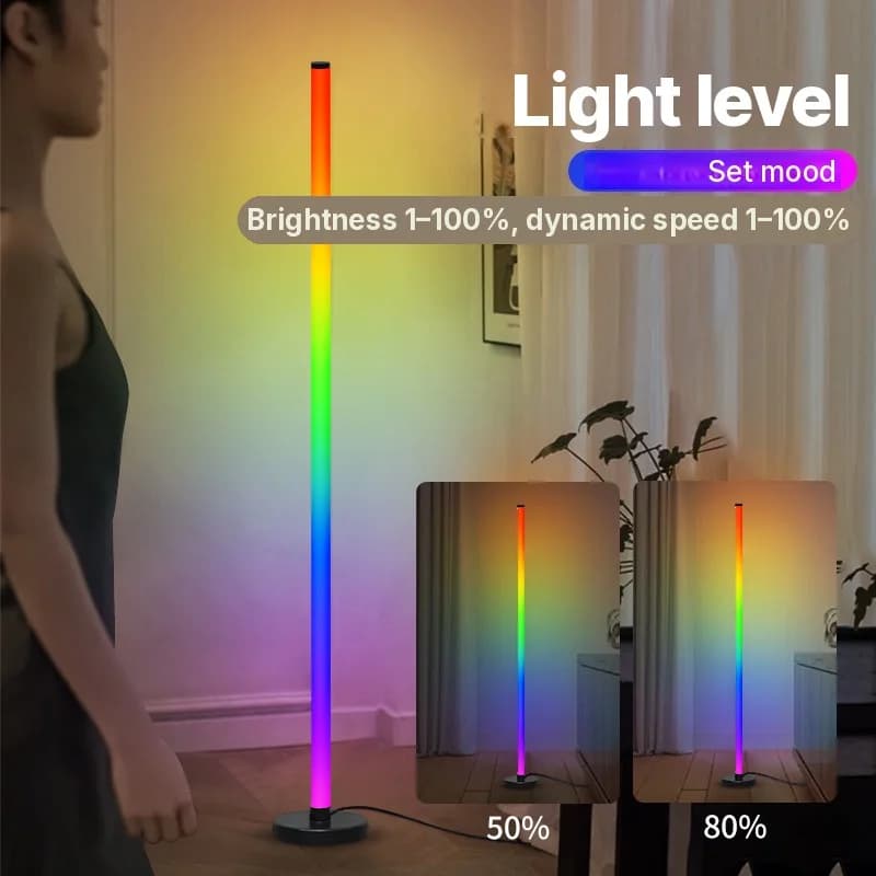 Lampada da Terra Modulare RGB con Sync Musicale e Controllo App