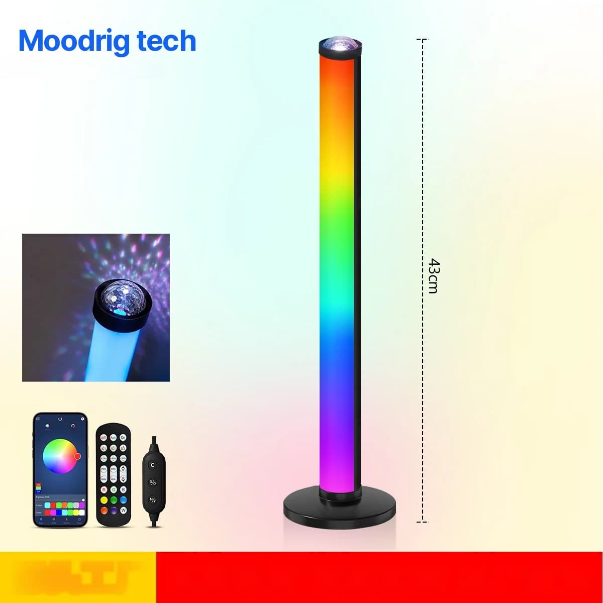 Lampada Atmosfera Proiezione RGB con Sync Musicale e Telecomando