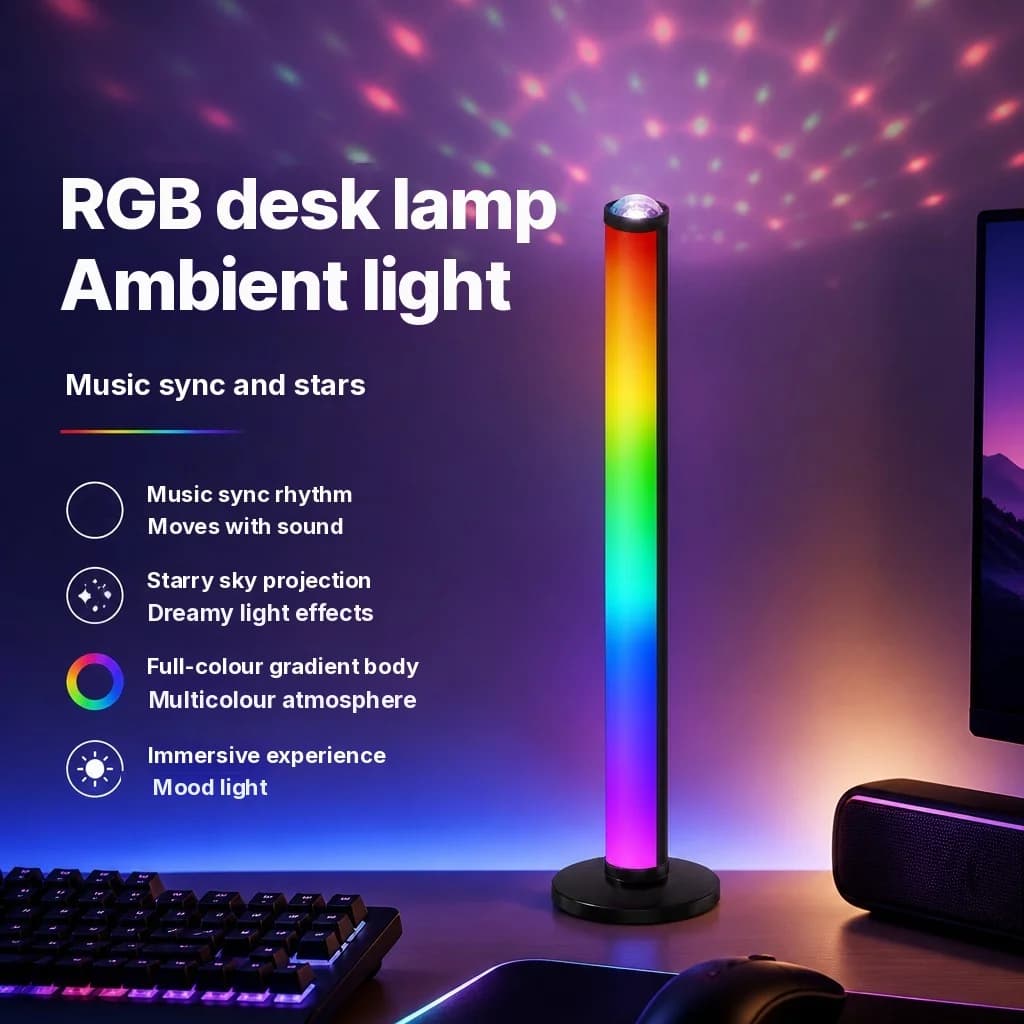 Lampada Atmosfera Proiezione RGB con Sync Musicale e Telecomando